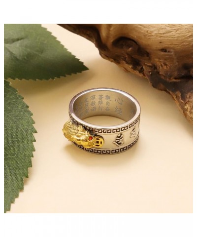 HJ HUAJ Feng Shui Ring Feng Shui PiXiu Mantra Ring PiXiu Rings,Anillo PiXiu Anillo De La Suerte Feng Shui Amulet Lucky Wealth...