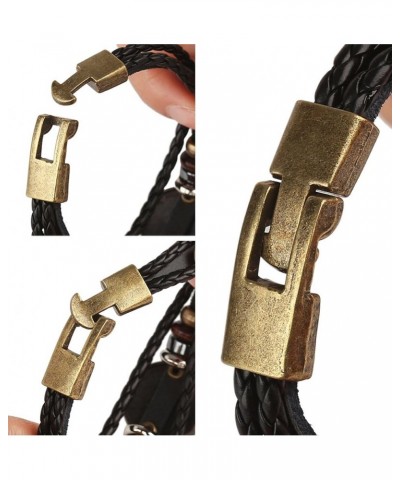 Punk Alloy Leather Bracelet For Constellation Braided Rope Bracelet Bangle Gemini $7.64 Bracelets