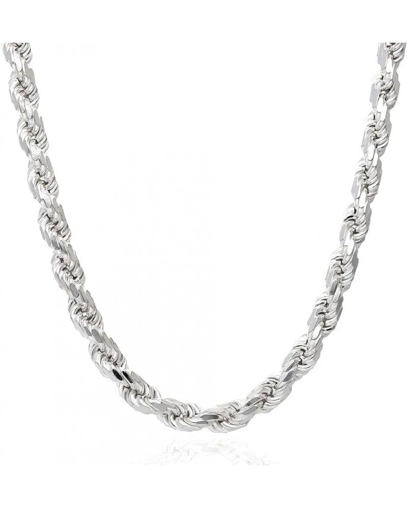 Solid 925 Sterling Silver 1.5mm-8mm Italian Rope Chain Necklace 16"-30 24" mm 2.8mm inches $33.92 Necklaces