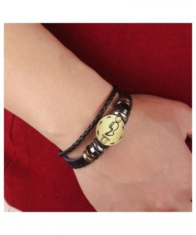 Punk Alloy Leather Bracelet For Constellation Braided Rope Bracelet Bangle Gemini $7.64 Bracelets