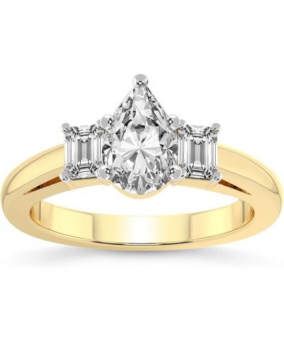 1 Carat -5 Carat | IGI Certified Lab Grown Diamond Engagement Ring | 14K Or 18K in White, Yellow Or Rose Gold | Denise Three ...