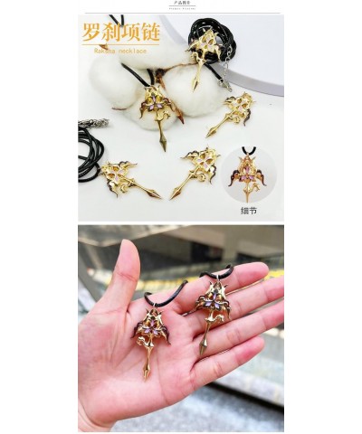 2Pcs Honkai Star Rail Luocha Necklace, Anime Luocha Cosplay Pendant $10.06 Necklaces