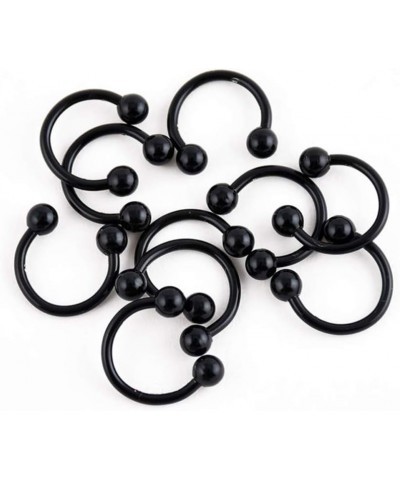 body piercing jewelry,10Pcs Stainless Steel Horseshoe Bar Lip Nose Ear Ring Stud Body Piercing Set Perfect a Jewelry Gift Nos...