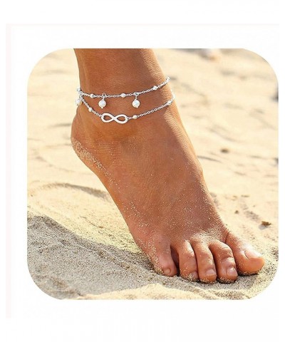 Foot Chain Boho Beach Jewelry Layer Anklet For Women Adjustable Anklet Endless Love $7.14 Anklets