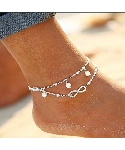 Foot Chain Boho Beach Jewelry Layer Anklet For Women Adjustable Anklet Endless Love $7.14 Anklets