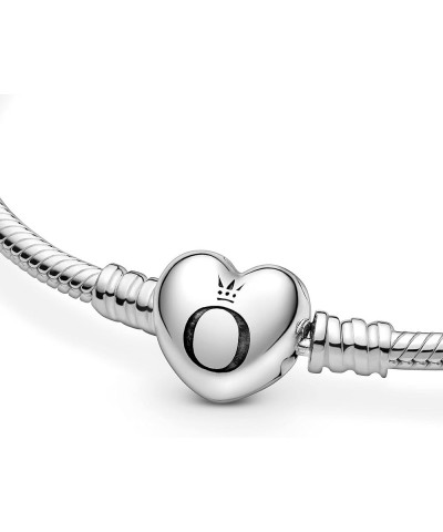 Moments Heart Clasp Snake Chain Bracelet Silver 16 Centimeters $54.69 Bracelets