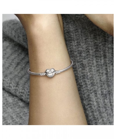 Moments Heart Clasp Snake Chain Bracelet Silver 16 Centimeters $54.69 Bracelets