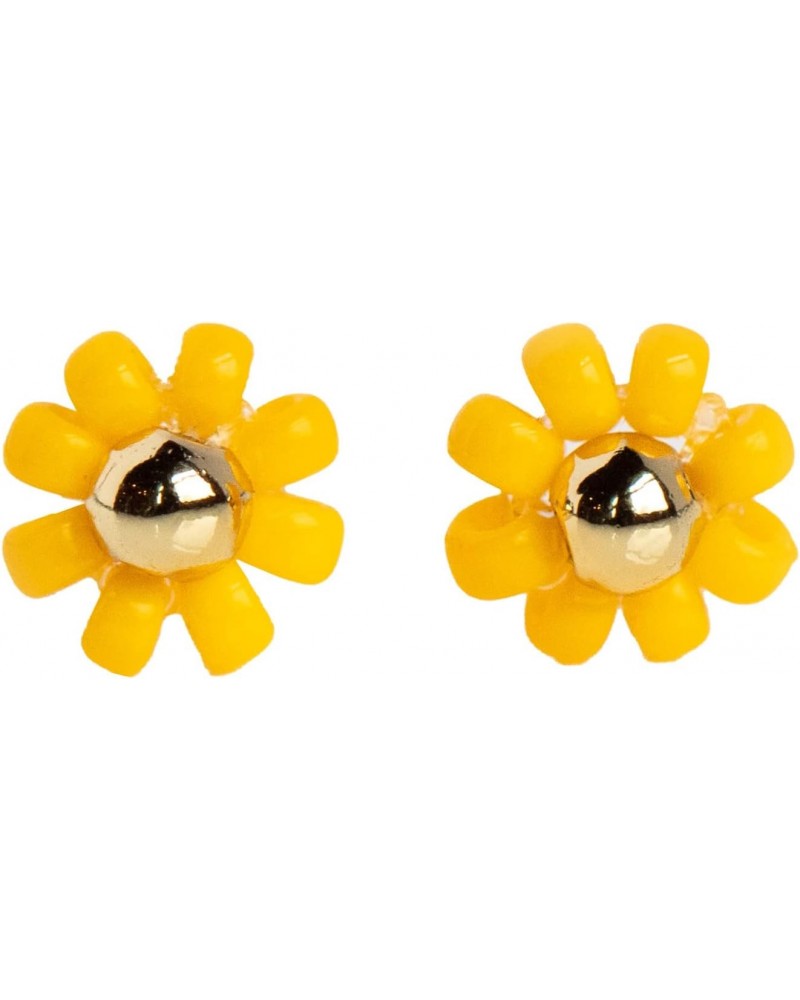 The Summer I Turned Pretty Yellow Daisy Beaded Stud Earrings $15.90 Earrings