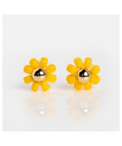 The Summer I Turned Pretty Yellow Daisy Beaded Stud Earrings $15.90 Earrings