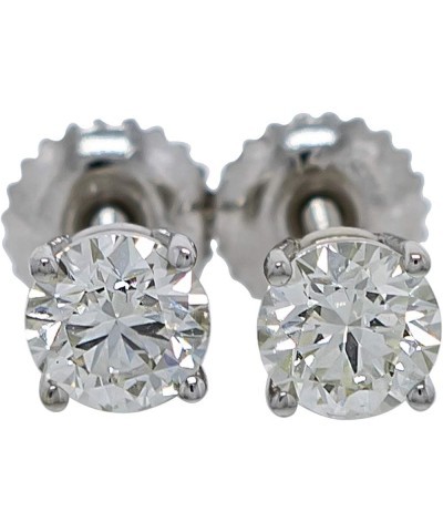 14k Gold Earrings 1.00 Carat Lab-Created Diamond Stud Womens Screw Back VS2-SI1 White $260.85 Earrings