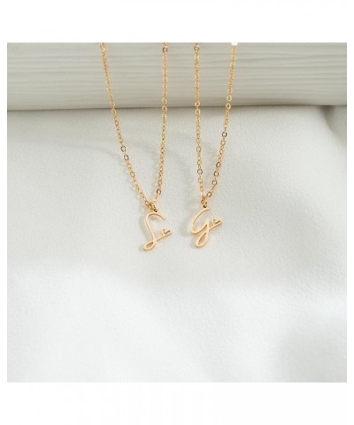 Initial Necklaces for Women, Dainty Gold Letter Pendant Necklace 14K Gold Plated Name Necklace Cute Initial Necklaces Persona...