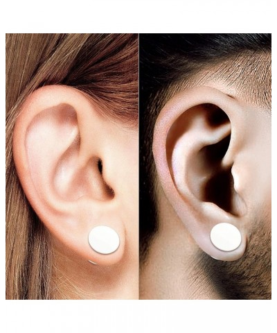 Pair of White Acrylic Double Flare Piercing Jewelry Ear Stretcher Plugs Flesh Earring Lobe B06 2Pcs 00g (10mm) $8.47 Body Jew...