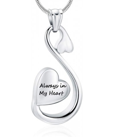 Cremation Jewelry for Ashes Infinity Heart Urn Necklaces Keepsake Memorial Lockets Pendants for Human Ashes Holder for Women ...