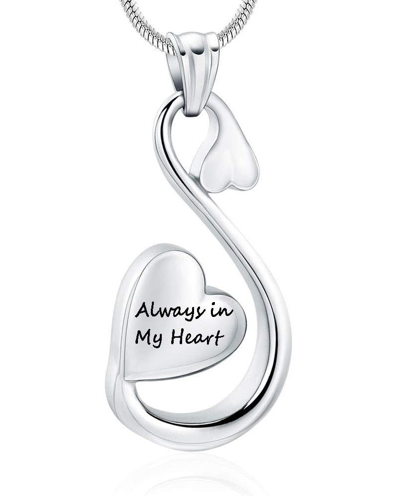 Cremation Jewelry for Ashes Infinity Heart Urn Necklaces Keepsake Memorial Lockets Pendants for Human Ashes Holder for Women ...