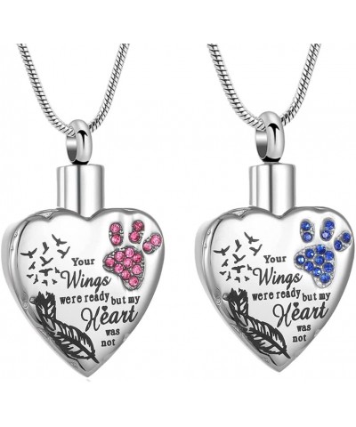 No Longer by My Side,But Forever in My Heart Carved Locket Cremation Urn Necklace for Pet Dog Cats Customize $9.71 Necklaces