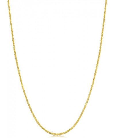 999.9 24K Solid Gold Price-by-Weight Gold Plain Chain Necklace for Women 62807N Approx. 0.15 tael / 5.61g $185.07 Necklaces