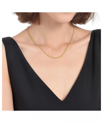 999.9 24K Solid Gold Price-by-Weight Gold Plain Chain Necklace for Women 62807N Approx. 0.15 tael / 5.61g $185.07 Necklaces