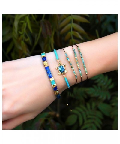 Women Fashion Tila Bead Bracelets Flat Bead Bracelet Boho Friendship Bracelets Stretch Bracelet 1840N $10.19 Bracelets