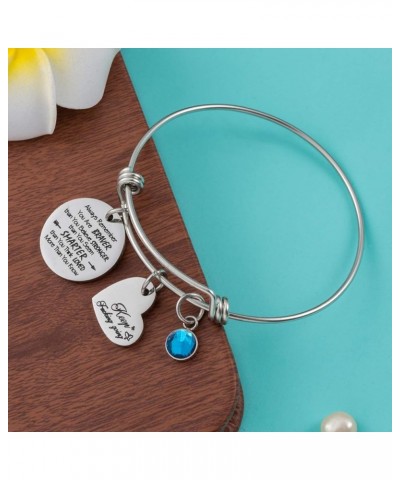 Birthstone Always Remember You Are Braver Than You Believe Inspirational Gifts Feminism Charm Bracelets for Women Dec. $9.84 ...