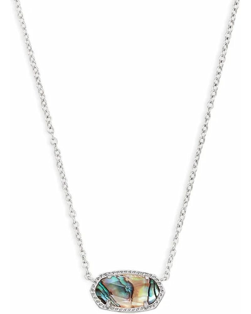 Elisa Pendant Necklace for Women, Fashion Jewelry, 14k Gold-Plated RHODIUM - ABALONE SHELL $30.10 Necklaces