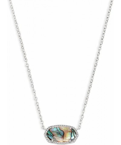 Elisa Pendant Necklace for Women, Fashion Jewelry, 14k Gold-Plated RHODIUM - ABALONE SHELL $30.10 Necklaces