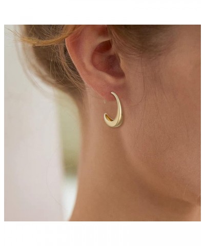 3 Pairs Dainty Gold Hoop Earrings, Huggie Earrings Set, Chunky Hoop Earrings Jewelry Gift Women Girls gold set 2 $6.83 Earrings