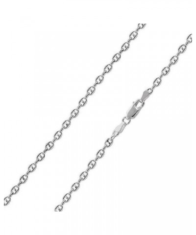 2.4mm, 3.4mm, 4.2mm Sterling Silver Puffed Anchor Chain Necklace, Made in Italy 4.2mm-16 $25.85 Necklaces