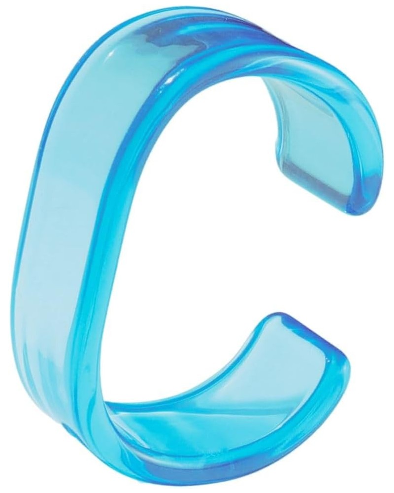 Acrylic Open Cuff Bangle Colorful Simple Geometric Transparent Resin Bracelet Jewelry B Blue $6.71 Bracelets