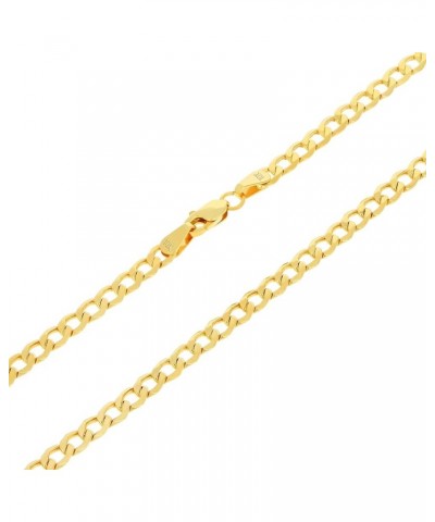 10k Yellow Gold 3.5mm Cuban Curb Link Chain Pendant Necklace, Mens Womens Jewelry 16" 18" 20" 22" 24" 26" 28" 30 28 $75.33 Ne...