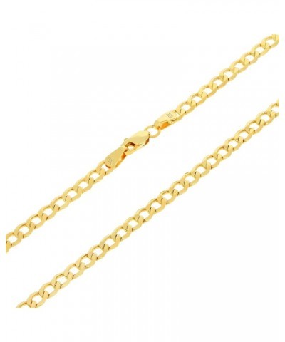 10k Yellow Gold 3.5mm Cuban Curb Link Chain Pendant Necklace, Mens Womens Jewelry 16" 18" 20" 22" 24" 26" 28" 30 28 $75.33 Ne...