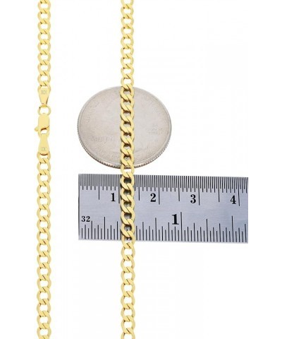 10k Yellow Gold 3.5mm Cuban Curb Link Chain Pendant Necklace, Mens Womens Jewelry 16" 18" 20" 22" 24" 26" 28" 30 28 $75.33 Ne...