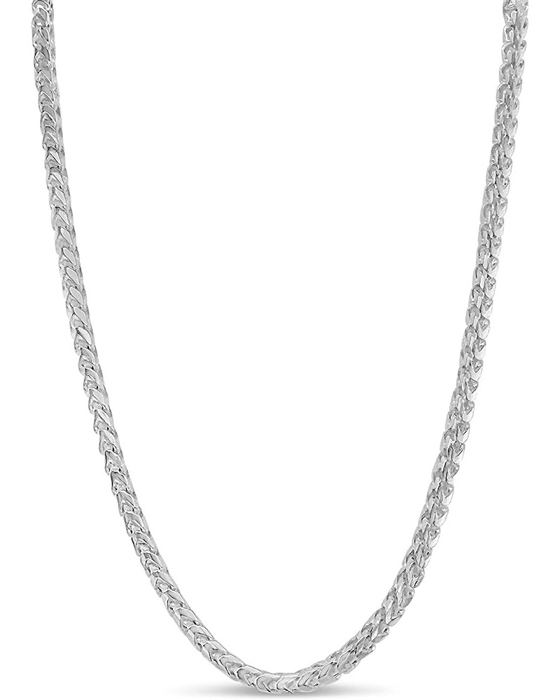 925 Sterling Silver Franco Chain Necklace, Hypoallergenic, Lobster Clasp Closure, Unisex Men's Women's 3.8 mm $130.18 Necklaces