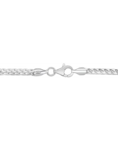 925 Sterling Silver Franco Chain Necklace, Hypoallergenic, Lobster Clasp Closure, Unisex Men's Women's 3.8 mm $130.18 Necklaces