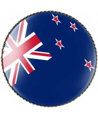 Round 1 Inch Australia Flag Pin International Travel Brooch Metal and Glass Revivalism Style Souvenir Badge for Hat Clothes B...