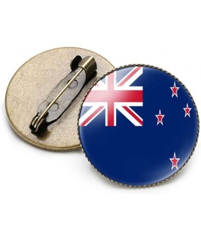 Round 1 Inch Australia Flag Pin International Travel Brooch Metal and Glass Revivalism Style Souvenir Badge for Hat Clothes B...