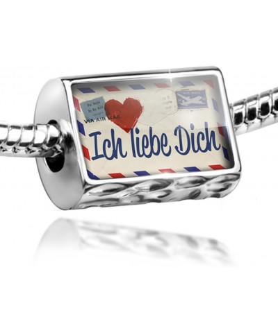 Charm I Love You German Love Letter from Germany - Bead Fit All European Bracel $10.53 Bracelets