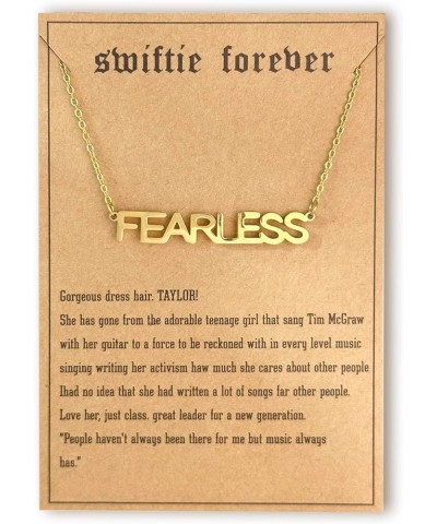 Ts Albums Necklace for Fans，Eras Midnights Speaknow Evermore Necklace for Concert Outfit Jewelry Inspired Fan Gifts FEARLESS ...