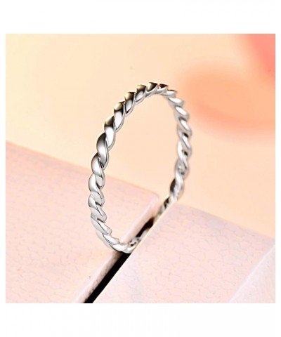 2MM 925 Sterling Silver Stacking Rings Minimalist Thin Ring Eternity Wedding Bands for Women Size 6-10 10 SILVER-01 $9.34 Rings