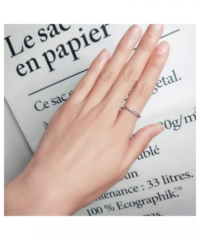 2MM 925 Sterling Silver Stacking Rings Minimalist Thin Ring Eternity Wedding Bands for Women Size 6-10 10 SILVER-01 $9.34 Rings