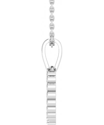 IGI Certified Heart-Shaped Diamond Pendant Necklace - 925 Sterling Silver with 18" Chain $42.40 Necklaces