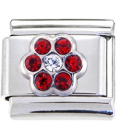 Birthstone CZ Rhinestone Flower 9mm Charm Fits Traditional Classic Jan $8.84 Bracelets