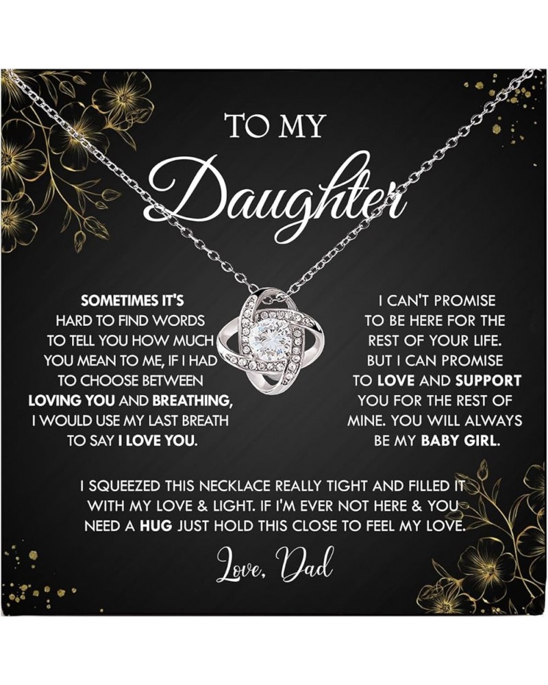 To My Daughter Necklace From Dad, Necklace For Daughter From Mom, Father Daughter Necklace, Mother Daughter Necklace, Christm...