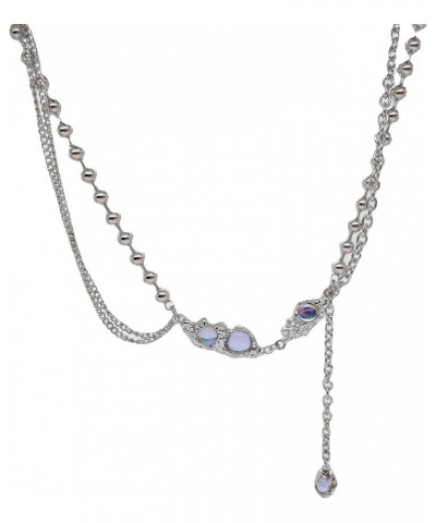 Irregular Necklace Y2k Moonlight Titanium Steel Fashion Women's Jewelry Gift $8.69 Necklaces