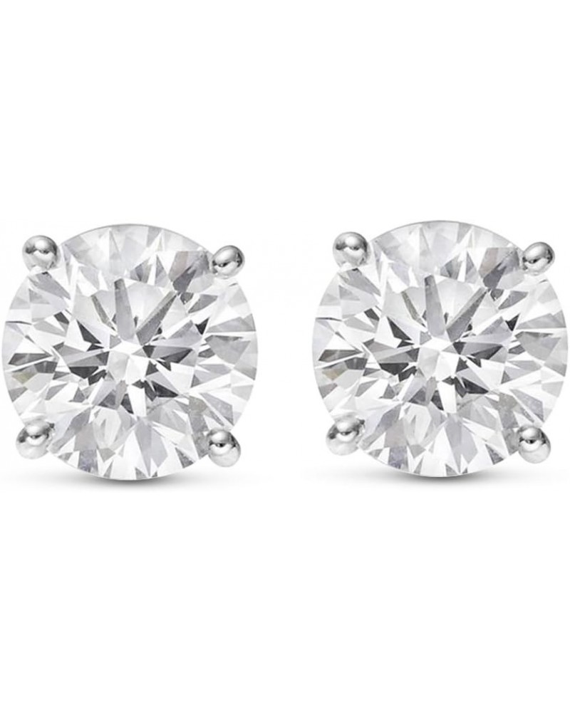 3/4-8 IGI Certified LAB-GROWN Round Cut Diamond Earrings 4 Prong Push Back Value Collection (H-I Color, SI1-SI2 Clarity) 1.5 ...