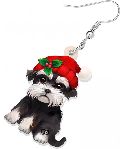 Acrylic Drop Dangle Christmas Gifts Dog Puppy Doggy Earrings Ornaments Decorations Jewelry For Women Accessories Schnauzer $7...