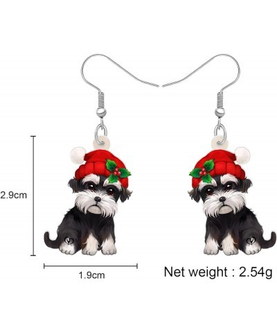 Acrylic Drop Dangle Christmas Gifts Dog Puppy Doggy Earrings Ornaments Decorations Jewelry For Women Accessories Schnauzer $7...