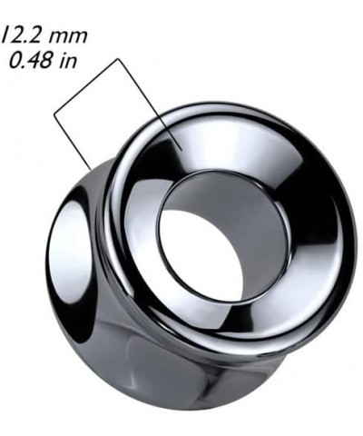 Hematite Stone Light Weight Double Flared Tunnel Plugs, Sold as a Pair 10mm (00GA) $13.39 Body Jewelry