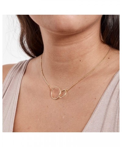 Bat Mitzvah Gift Neckalce: Jewish Jewelry, Mazel Tov, 2 Interlocking Circles Gold 2 Interlocking Circles $28.49 Necklaces