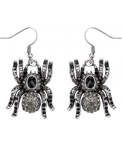 Womens Creepy Spider Hypoallergenic Dangle Earrings - 2 inch Long - Halloween Costume Accessories Jewelry Gifts for Women Tee...