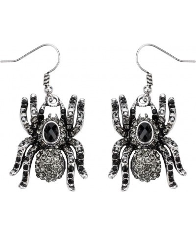 Womens Creepy Spider Hypoallergenic Dangle Earrings - 2 inch Long - Halloween Costume Accessories Jewelry Gifts for Women Tee...